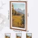 DLQuarts 13x19 Floating Picture Frame for 11x17/11x14 Photos, 2-Pack Solid Wood Double Plexiglass Wall Art Frames, Any Size Photo up to 13x19 Display, Carbonized Wood