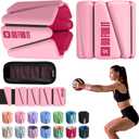 SPORTBIT Wrist and Ankle Weights for Women - Set of 2 (1lb Each) Wearable Ankle & Wrist Weights - Leg & Arm Bands, Silicone Weighted Bracelets for Workout, Walking, Running, Yoga, Pilates (Bright Pink)