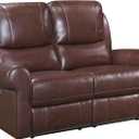 Lexicon Jaunt Wall-Hugger Power Double Reclining Loveseat, Brown