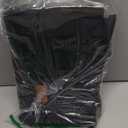 FIORETTO Canvas Tote Bag for Women with Zipper Closure & Individual Compartments for Work College for Teacher & Nurse (Medium, Black&brown)