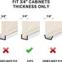 4 Pack 24" Length Cabinet Door Protector Edge Guard for Kitchen Cabinet