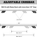Aero Aluminum Universal 56'' Roof Rack Cross Bars, Existing Raised Side Rail with Gap -200 lbs Load Capacity