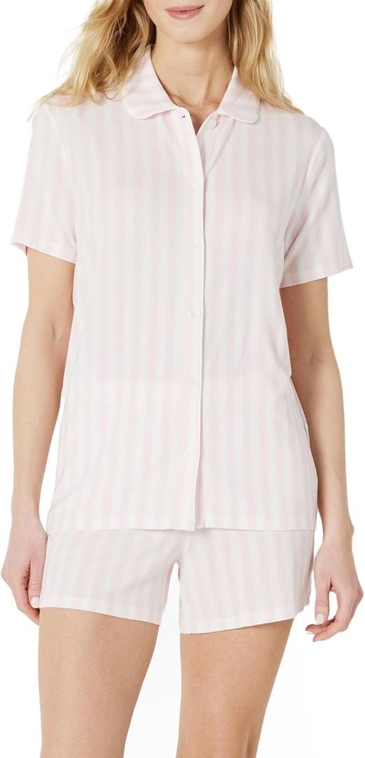 Amazon Essentials x Sofia Grainge Mommy and Me Short Sleeve Pajama Set, L