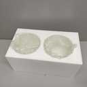 Giluta 2 Pack Bell Shaped Glass Shade Frosted Light Fixture Shades Replacement for ceiling fan light wall light,Lipless with 1-5/8-inch Fitter Opening