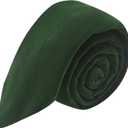 King & Priory Luxury Dark Green Velvet Necktie, Tie