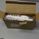 6 Pcs Winter Snowflake Table Decorations Winter Snowflake Standing Block Sign Wooden Snowflakes Table Centerpiece White Snow Wonderland Decoration for Tabletop Shelf Mantel Home Decor (Glitter Shamrock)