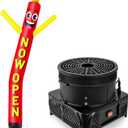 10FT Tall Inflatable Tube Man Now Open Wacky Wavy Dancing Guy with 3/4 HP Weather-Resistant Blower (12''Diameter) for Outdoor Decoration Advertising Business Promotion