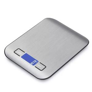 Digital Kitchen Scale, Premium Stainless Steel Food Scales Weight Grams and Oz for Baking and Cooking,11lb/5kg with 0.1oz/1g Precision