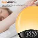 Sunrise Alarm Clock White Noise Sound Machine with 25 Soothing Sounds, 17 Night Lights, Bluetooth Speaker, Wake Up Light Alarm Clock for Bedrooms, Heavy Sleepers, Ideal Gift for Baby, Kids, Seniors