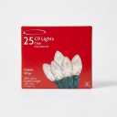 25 C9 lights clear incandescent, 20ft
