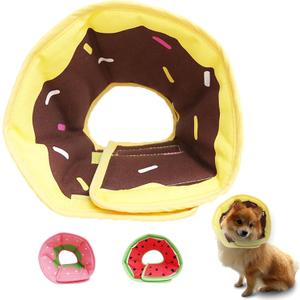 Soft Dog Cone, Lightweight Elizabethan Collar for Dogs, Adjustable Soft Cones for Dogs/Cats to Stop Licking After Surgery, Cute Donut Cone of Shame Alternatives for Pets (Medium)