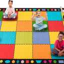 Booooom Jackson Classroom Rug 7.5x13ft Large Classroom Carpet Elementary Suitable for Rainbow or Colorful Classroom Theme (Muiti)