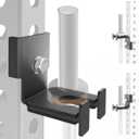 Heavy-Duty Steel Barbell Holder for 3x3 Inch Power Racksb No Drilling Required Fits 5/8-1 Holes with Protective Rubber Padding Space-Saving Gym Storage Rack Secure Organizer for Olympic Bars