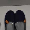 VeraCosy Men's Cozy Slip-on Slippers Corduroy Memory Foam Indoor House Shoes 9-10, Blue