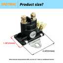 12V (2pcs) Trim Solenoid Starter Tilt Trim Pump Relay Solenoid Fit for Mercruiser Mercury Mariner Outboard Motors 35-275 HP Fit for SAE J1171 Replacement 89-818864T 89-84607 8994318 8996158 8996158T