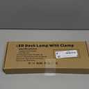 Voncerus LED Desk Lamp with Clamp, Eye-Caring Clip on Lights for Home Office, 3 Modes 10 Brightness, Long Flexible Goose-Neck, Metal, Swing Arm Architect Task Table Lamps with USB Adapter, White (S1 White and Silver)