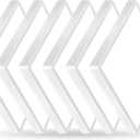 12 Inch 6PK Square LED Flush Mount Ceiling Light, 24W, 2500LM, 3000K/4000K/6000K CCT Selectable, LED Flat Panel Low Profile Ceiling Light Fitures for Hallway, Kitchen, Bedroom, Laundry Room (White)