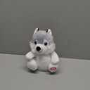 Hopearl Talking Husky Repeats What You Say Shaking Head Electric Interactive Animated Toy Speaking Plush Buddy Birthday Festival for Toddlers, 7.5''