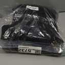 Womens Long Sleeve Turtleneck Sweater Dresses Ribbed Knit Stretchy Midi Casual Dress (Medium, Black)