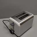BELLA 2 Slice Toaster, Quick & Even Results Every Time, Wide Slots Fit Any Size Bread Like Bagels or Texas Toast, Drop-Down Crumb Tray for Easy Clean Up, Stainless Steel and White