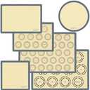 Silicone Baking Mat Set of 6, Non-Stick & Easy Clean Food Grade Reusable Baking Mat, Silicon Baking Mats Oven Liner Sheet, Round & Square Cake Mat, Pastry Board Rolling Dough Mats for Macaron Cookie