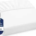 Royale Linens Fitted Sheet Queen - Ultra Soft 1800 Brushed Microfiber - Hotel Luxury Bottom Sheets - Wrinkle Free & Fade Resistant - Deep Pocket Fitted Sheet Only (Queen, White)