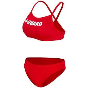 BLARIX Women's Guard Swimsuit 2 Piece, Red, M