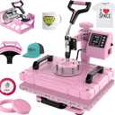 Slendor 5 in 1 Heat Press Machine 12x15 Inch T-Shirt Pressing Machine 360 Swing Away Sublimation Heat Press Digital Heat Transfer with 11OZ Tumbler Press, Multifunction Combo for Hat Cap Mug Plate
