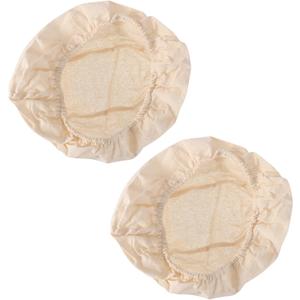2 Pcs Oval Bread Basket Cloth Covers Dough Baking Liners for Kitchen Easy to Clean Baking Supplies for Homemade Bread and Pastry Making 16"