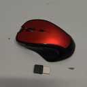 Mouse for MacBook Wireless Bluetooth Mouse Laptop MacBook Air Mac Pro Rechargeable Silent PC iPad Optical Mouse with Jiggler Dual Mode Switch Bluetooth 5.2/3.0 and 2.4GHz USB Type-C Receiver Red