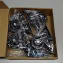 4 Inch Caster Wheels, Heavy Duty Casters Set of 4, Swivel Casters with Brake 2200 Lbs, Locking Industrial Top Plate Casters Wheels for Furniture and Workbench Cart(Two Hardware Kits Include)