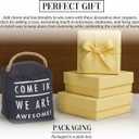 Pavilion Gift Company 72197 Come in Door Stopper, 5 x 6 , Black