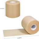 4 Rolls Pre Wrap Tape 2.75 Inch x 30 Yards Prewrap Athletic Tape, Prewrap Headbands for Hair Soccer, Foam Underwrap Sports Wrap for Wrists Elbows Knees Ankles, Avoid Skin Injuries (Beige)