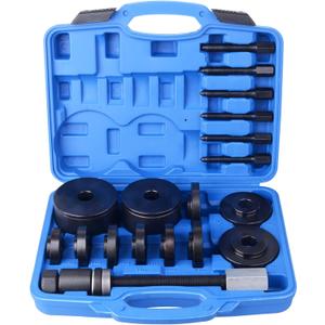 19pcs Front Wheel Drive Bearing Removal Installation Service Tool Kit FWD Bearing Install Master Set Wheel Bearing Removal Kit (Blue)
