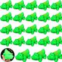 24 Pcs Mini Rubber Crocodile Baby Bath Toys for Girls Boys Luminous Squeaky Alligator Bathtub Toys Glow in The Dark Floating Alligator Light up Crocodile for Summer Pool Shower Beach Birthday Party