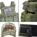 5 x 2 Piece Israel Flag Patches Israeli Embroidered Tactical Patch - Uniform Badge Patch