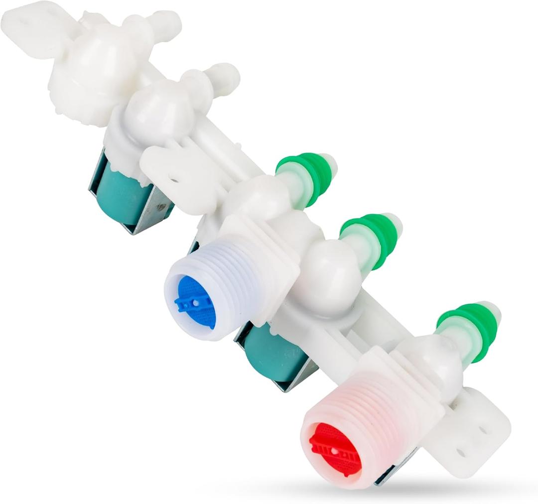 BlueStars DC97-15459H WA45H7000AW/A2 Water Inlet Valve For Samsung Washers WA50R5400AW/US WA50R5400AV/US WA45M7050AW/A4 WA400PJHDWR/AA WA40J3000AW/A2 WA50R5200AW/US Replaces PS4220862 AP5621731