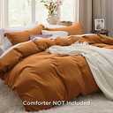 Bedsure Honey Ginger Duvet Cover King Size - 3 Pieces Prewashed Extra Soft Bedding Set, Includes 1 Duvet Cover 104x90 Inches with Zipper Closure & 2 Pillow Shams, Comforter Not Included