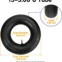FVRITO 13x5.00-6 13x5x6 Inner Tube Heavy Duty Replacement Compatible with Razor Dirt Quad Versions 1-18 Go Kart ATV Lawn Mower Snow Blower Yard Tractor Hand Truck Wagon Pressure Washer Air Compressor
