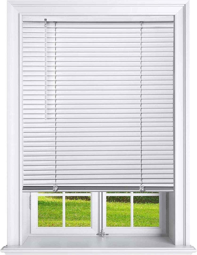 Cordless 1 Inch Window Blinds, Mirrotek Cordless Blinds Light Filtering Mini Blinds 32 x 64