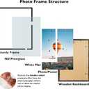 JCJMY 18x24 Picture Frame Set of 3 with 16x20 Mat, Display Photo 16x20 with Mat or 18 x 24 Without Mat, Wall Hanging Large 18 by 24 Poster Frame with Plexiglass, 3 Pack, Black