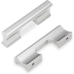 10 Pack 3 Inch Brushed Satin Nickel Kitchen Cabinet Handles Cabinet Pulls Sliver Drawer Pulls Kitchen Cabinet Hardware Handles Dresser Handles (3'' Hole Center(76mm))