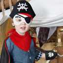 Bencailor 6 Pcs Pirate Costume Kids Toddler Boy Pirate Costume Accessories for Halloween Dress up Themed Party Girls Cosplay