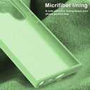 bemal for Samsung Galaxy S25 Ultra Case - Smooth Silky Liquid Silicone - Slim Fit Soft Microfiber Lining - Designed for Women and Girls - Shockproof Protective Phone Cover 6.8"- Mint Green