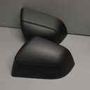 Rearview Mirror Guard Cover for Tesla Model Y Juniper 2025 2026 Side Mirror Cover Exterior Accessories of 2pc (Matte Carbon Fiber) (Not fit 2026 Standard & Performance)