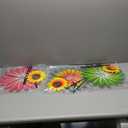 3PCS Sunflower Pinwheels Outdoor Wind Spinners, Colorful Flower Windmill Decorative Pinwheel for Garden, Yard, Party Outdoor Decor(Green, Blue, Pink)