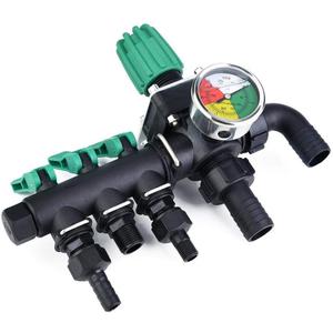 Jeffergrill 3 Way Hose Splitter Valve Brass Agricultural Sprayer Control Shut Off Heavy Duty Water Valve Adapter