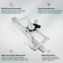 FINDAUTO 748-476 Power Window Regulator Front Left Driver Side fit for Honda Civic for 2006-2011, Window Regulator and Motor Assembly