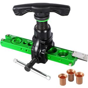 Bonvoisin Flaring Tool 1/4-3/4 HVAC Single Flare Tool 45 Eccentric Tube Flaring Tool with Clutch Limit Piece for Copper Aluminum Tubing (one piece)