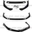 Front Lip Compatible with Honda Civic Sedan & Hatchback 2025 2026, Front Bumper Air Dam Chin Splitter Body Kit (Glossy Black)